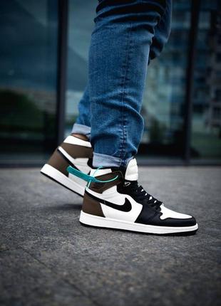 Кроссовки jordan retro 1 high og “dark mocha”6 фото