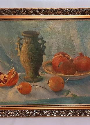 Натюрморт "с кувшином и гранаты", 2001г.