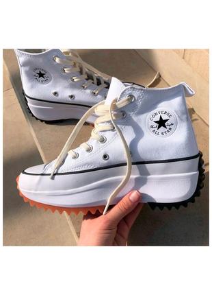 Кроссовки женские converse high высокие белые / кросівки жіночі конверсы конверси білі кроссы