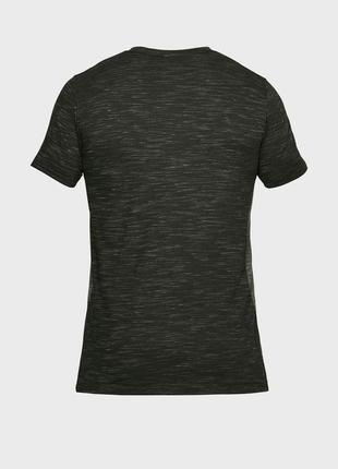 Футболка under armour sportstyle core v neck tee зел.5 фото