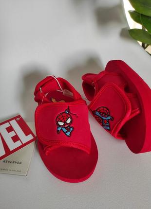 Босоножки босоніжки тапки мальчику спайдермен reserved ресервед, розмір 20/21