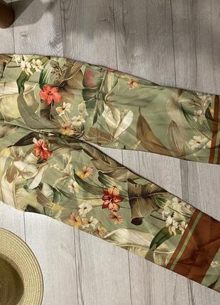 Zara 🌷💐🌺легкі штани//легкі штани в гавайський принт4 фото