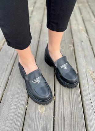 Лофери loafers black7 фото