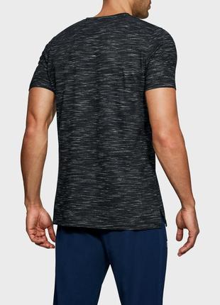 Футболка under armour sportstyle core v neck tee черн.2 фото