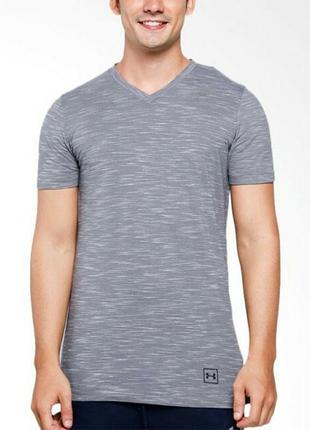 Футболка under armour sportstyle core v neck tee сер.6 фото