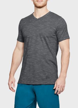 Футболка under armour sportstyle core v neck tee сер.1 фото