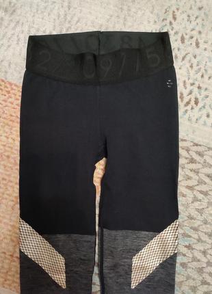 Спортивні штани жіночі легінси тайтсы h&m преміум колекція9 фото