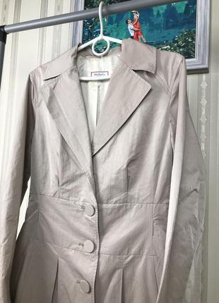 Бежевий бавовняний плащ 🧥 max&co ( max mara ) 3