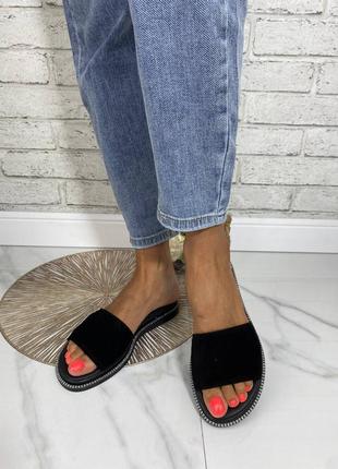 Жіночі шкіряні шльопанці