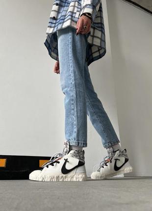 Кросівки blazer mid "readymade" white кросівки7 фото