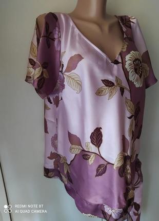 Блуза блузка  атласная туника майка3 фото