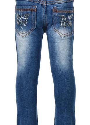 Стильные джинсы с жемчужинами рванки2 фото