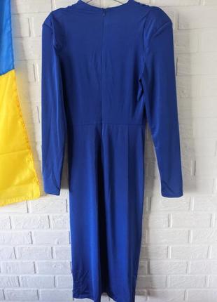 Синя сукня міді  плаття ретро вінтаж стиль електрик flirt3 фото