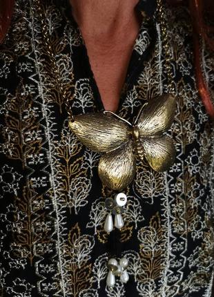 Туніка з напиленням бахромою принт візерунок в етно стилі бохо паєтки намистини блуза плаття4 фото