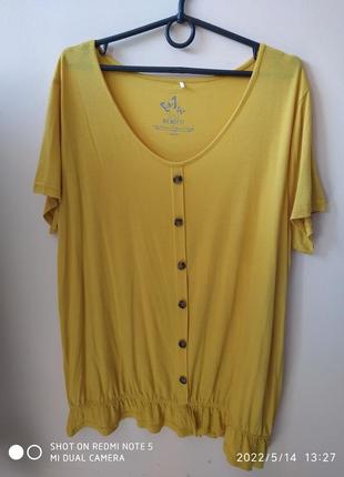 Красива блузка/блуза/футболка р. 52-54 віскоза (натуральна)