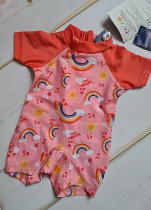 Lupilu германия солнцезашитный купальный костюм  spf 50+ купальник 50/56 р для новорожденной