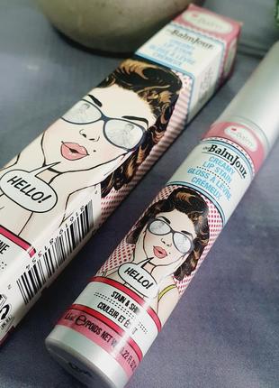 Оригінал високопігментований блиск для губ thebalm balmjour creamy lip stain hello оригинал блеск для губ2 фото