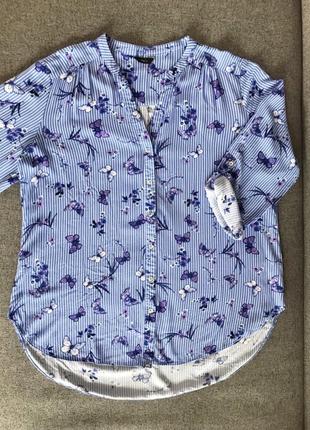 Подовжена блуза з принтом