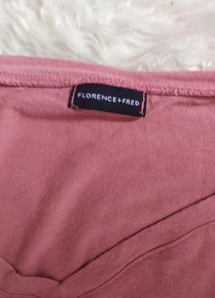 Рожевий пудровий лонгслів реглан розмір s m бренду florance+fred3 фото