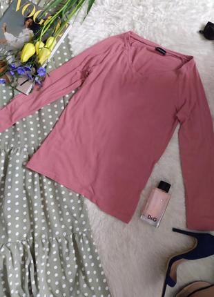 Рожевий пудровий лонгслів реглан розмір s m бренду florance+fred1 фото