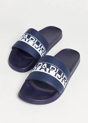 Тапочки napapijri logo sliders