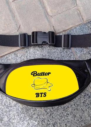 Поясная сумка бананка c к-поп группой bts butter (q116)