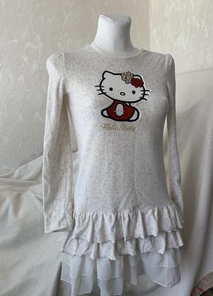 Велюрове плаття hello kitty1 фото