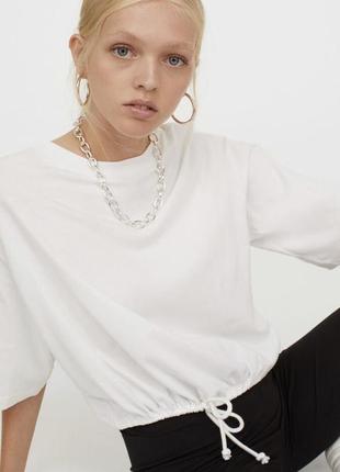 Футболка топ h&m с кулиской