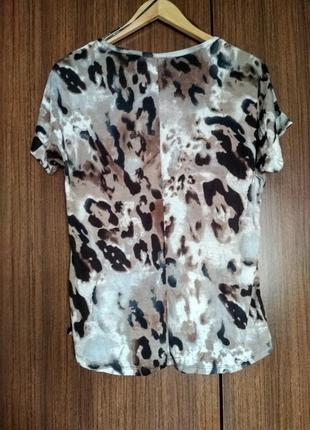 Женская футболка dex (сша), леопард, вискоза, размер s2 фото