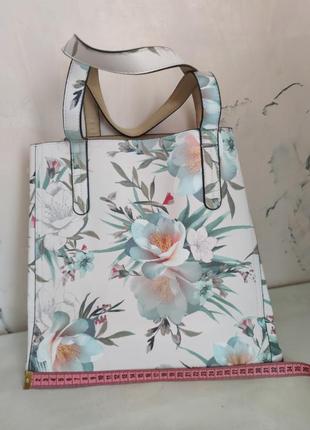 Летняя сумка с цветочным принтом2 фото