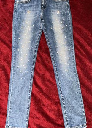 Джинсовий комплектик (куртка, джинси)1 фото