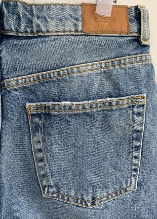 Bershka крутые джинсовые шорты на высокой посадке размер с5 фото