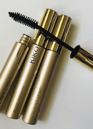 Розкішна туш для вій maxi brush kiko milano