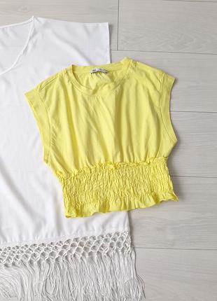 Футболка кроп топ zara