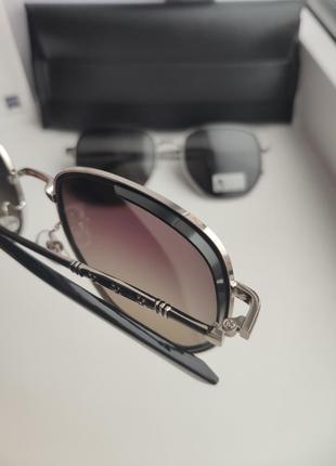 Фирменные солнцезащитные круглые очки havvs polarized окуляри9 фото