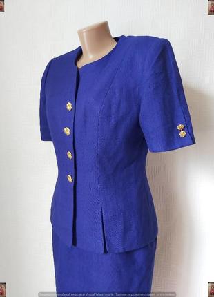 Новый нарядный качественный пиджак/жакет в сочном цвете "электрик", размер м-л4 фото