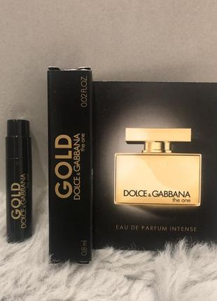 Dolce & gabbana the one gold eau de parfum intense 2021 пробник женской парф. воды оригинал