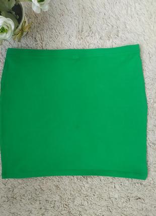 Мини юбка из стрейч-коттона, размер 36,divided2 фото