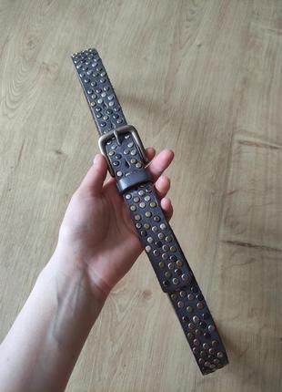 Крутой кожаный  женский ремень cowboy belt, италия . размер 85 .6 фото