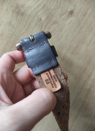 Крутий шкіряний жіночий ремінь cowboy belt, італія . розмір 85 .9 фото