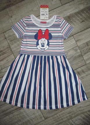 Котоновое платье disney minnie mouse р. 3-4 года