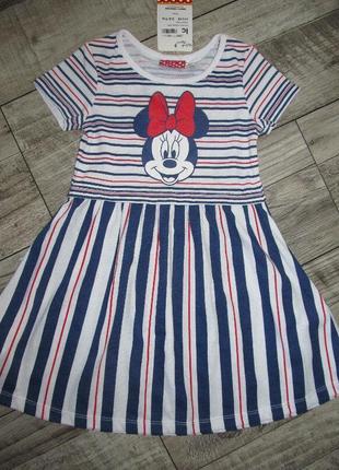 Котоновое платье disney minnie mouse р. 3-4 года3 фото