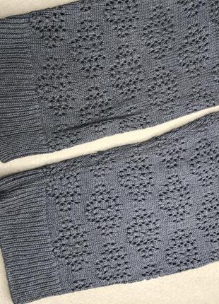 Сіра кофта, ажурна вязка 8