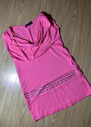 Блузка майка малінова