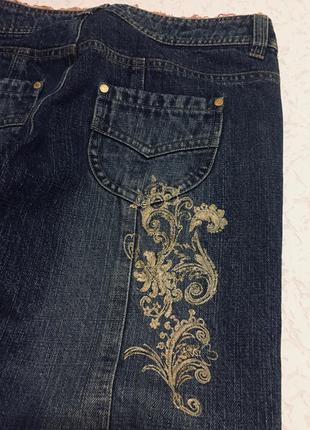 Стильные бриджи detroit жёнкие джинсовые2 фото