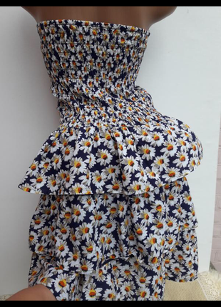 Ніжне бавовняне плаття в ромашку 🌸3 фото