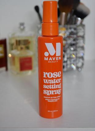 Спрей для фиксации макияжа maven rose water setting spray