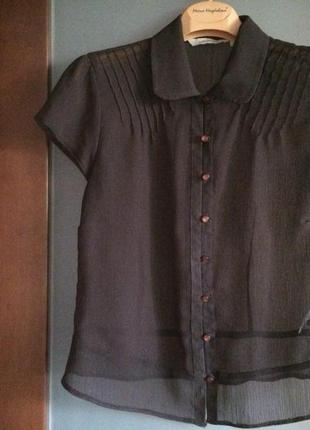 Шифоновая блуза с баской debenhams( john rocha)1 фото