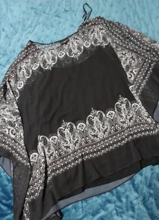 Шикарная блуза/накидка с нижней майкой 18-20 размера