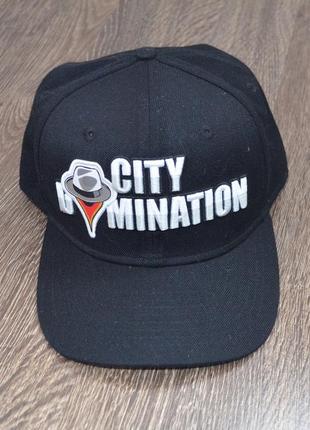 Черная бейсболка-кепка ® city domination cap
